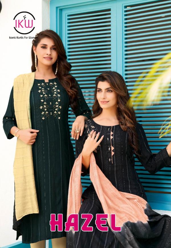 Ikw Hazel Vol 1 Viscose Designer Readymade Suit